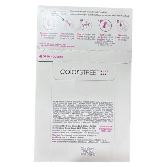 Color Street Giza Sands 100% Real Nail Polish Strips 16 Count Peel & Apply New - Picture 5 of 6
